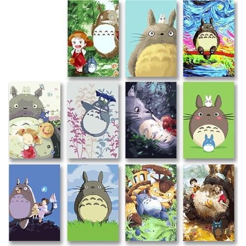 Diy 5D Diamond Home Decor Embroidery My Neighbor Totoro Modern Painting Picture Cross Stitch Full Square Drill Gift Wall Sticker
