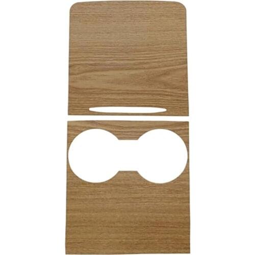 For Tesla Model 3 Y 2021 Central Control Panel Trim Dashboard Panel Wood Grain Center Console Sticker