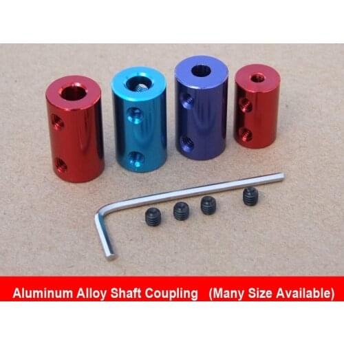 Multi Color Specifications Aluminum Alloy Shaft Coupling Motor Power Transmission Parts Ship Model Coupling Model DIY Accessory