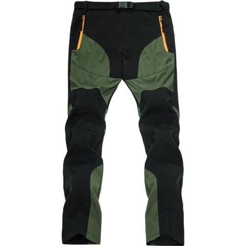 Overalls Pants Men Color Block Quick Dry Zipper Pants Outdoor Trekking Fishing Long Trousers Sports Fitness Men tracksuit