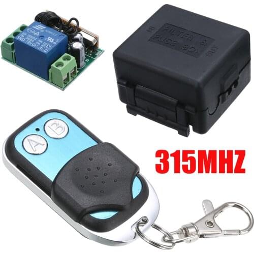 Mayitr DC12V 2CH 315MHZ Wireless Remote Control Professional Relay Switch Transceiver + Receiver Kits