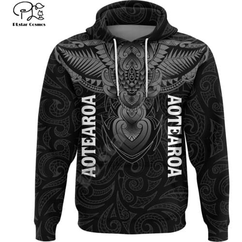 NewFashion New Zealand Maori Tribe Aotearoa Country Flag Retro Tattoo Tracksuit Men/Women Pullover Streetwear 3DPrint hoodies 29