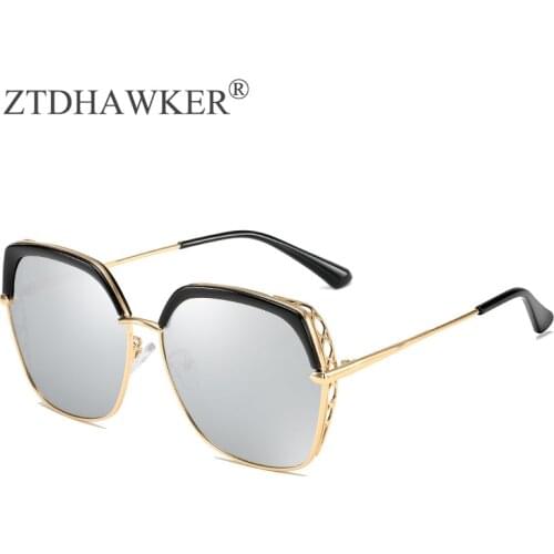 2020 New Personalized Fashion Metal Sunglasses Womens Trend Hip Hop Street Shooting Square Sexy Temperament Glasses UV400