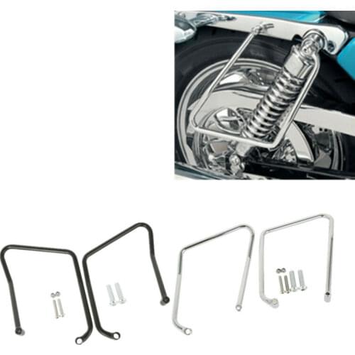 Motorcycle Saddlebag Support Brackets For Harley Sportster XL 883 1200 Iron 883 Models 2004-2016 15