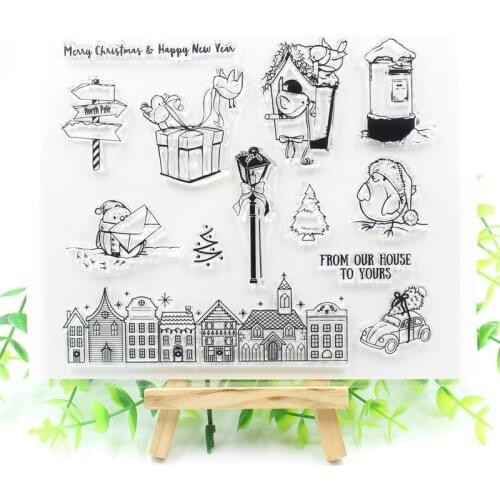 From Our House To Yours Transparent Clear Silicone Stamps for DIY Scrapbooking/Card Making/Kids Fun Decoration Supplies