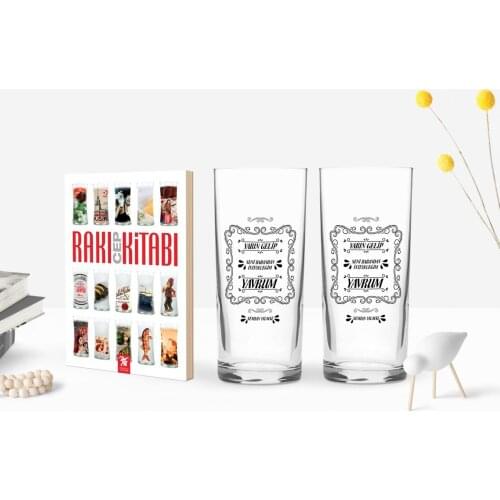 Personalized Colorful Printed I Bollywood The Lines You From Your Dad İsteyeceğim Design Dual arrack Cup And Raki Mobile book gift