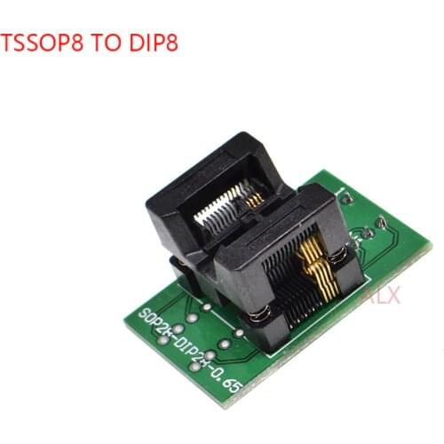 1PCS SSOP8 TSSOP8 TO DIP8 programmer adapter socket TSSOP TO DIP CONVERTER test chip IC FOR 0.65MM PITCH