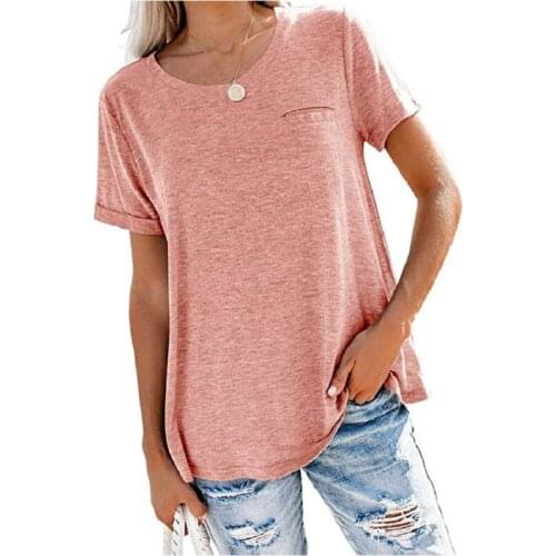 Plus Size Summer Women Casual Cotton T shirt Short Sleeve 3XL 4XL 5XL Solid Color Simple Basic Tshirts Round Neck Tees Female
