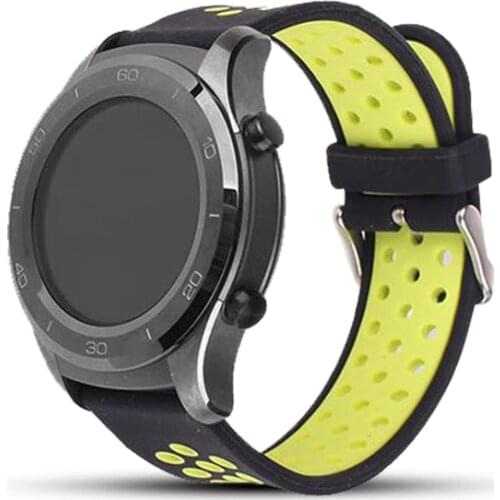 20mm Strap Watch band for HUAWEI Watch 2 Sport Smart watch Silica gel Silicone watch strap Soft sweatproof and dustproof