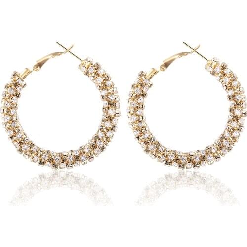 S925 Silver Needle Style Retro Earrings C-shaped Micro Inlaid Zircon Earrings Womens Fashion Jewelry