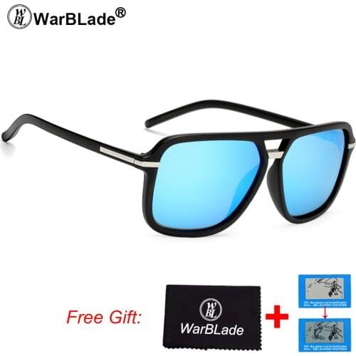 WarBLade Vintage Square Sunglasses Men Women Polarized Aluminum Magnesium Black Sun Glasses UV400 Eyewear Accessories