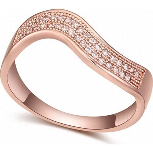 TRACYSWING Real Austrian Crystals Brand AAA Zirconia Micro Inlays Fashion Ring for women New Geometric Th-112292