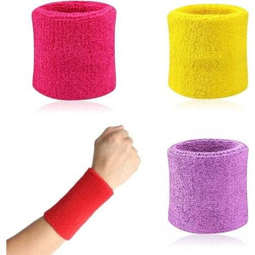 Comfortable Cotton Wrist Support Brace Women Men Sports Sweatbands Hand Protection Running Badminton Baseball Tennis Wristband