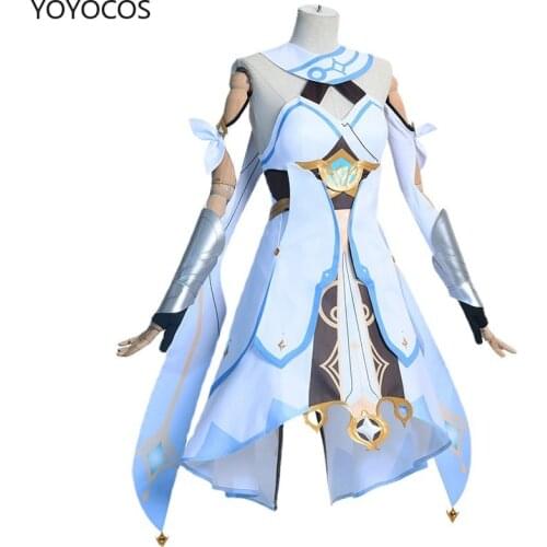 YOYOCOS 2021 Novo Jogo Quente Genshin Impact Aether Cosplay Game Suit Sexy Costumes Woman Halloween Party Uniform New Anime