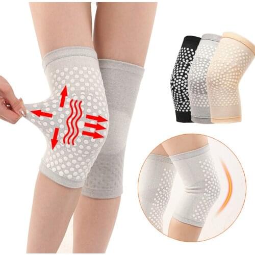 2PCS Self Heating Support Knee Pad Knee Brace Warm for Arthritis Joint Pain Relief Injury Recovery Belt Knee Massager Leg Warmer