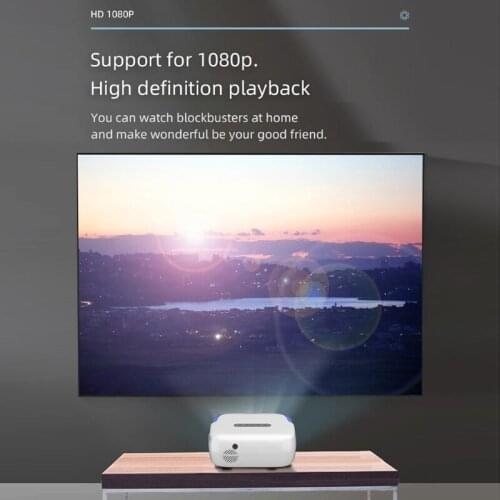 860 Portable Mini Projector HDMI-Compatible 1080P Video Home Media Player Built-In Speaker