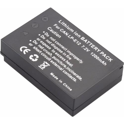 PROBTY LP-E12 LP E12 Camera Battery For Canon EOS M M2 100D Kiss X7 Rebel SL1 EOS M EOS M2 EOS 100D DSLR Camera