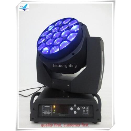 Free shipping led wash zoom dmx clay paky lyre wash 19x15 watt rgbw 4in1 moving head b eye k10 light