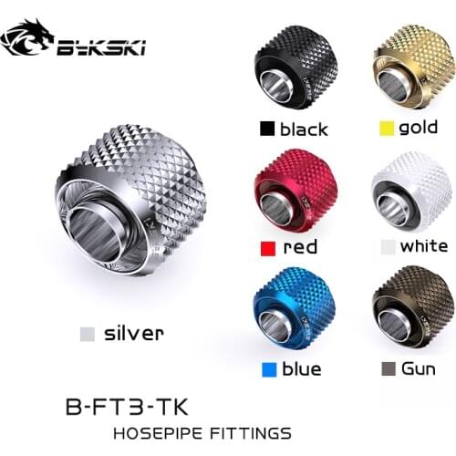 Bykski B-FT4-TK Soft Pipe G1/4" Compression Fittings For 1/2"ID*6/8"OD 13x19mm Soft Tube Water