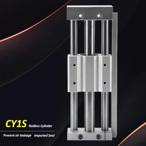 CY1S Magnetically coupled slider type slide bearing rodless cylinder CY1S10 CY1S15 CY1S20 CY1S25 CY1S32 CY1S40