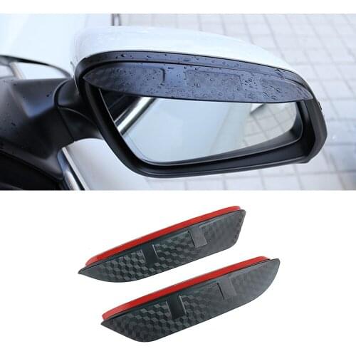 For BMW 3 Series 2005-2021 E90 F30 GT F34 G20 Car Side Rear View Mirror Rain Visor Carbon Fiber Texture Eyebrow Sun Shade Guard