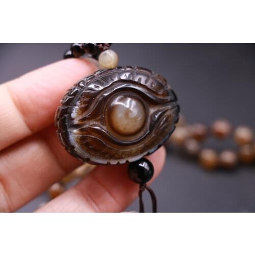 Energy Tibetan Ritual Fortune Wheel FALUN Big Pendant Amulet Necklace