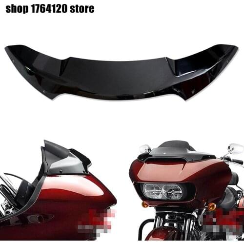 4" Motorcycle Front Windscreen Windshield Black For Harley Touring Road Glide Ultra FLTRU FLTRX Special FLTRXS 2015 2016 2017