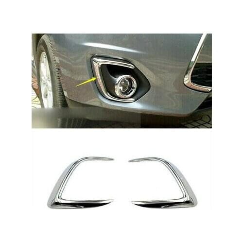 Front Fog Light Lamp Eyeborw Cover 2pcs For Mitsubishi ASX Outlander Sport 13-15