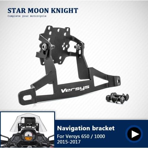 For Kawasaki Versys 650 Versys 1000 2015 2016 2017 Motorcycle Stand Holder Phone Mobile Phone GPS Navigation Plate Bracket
