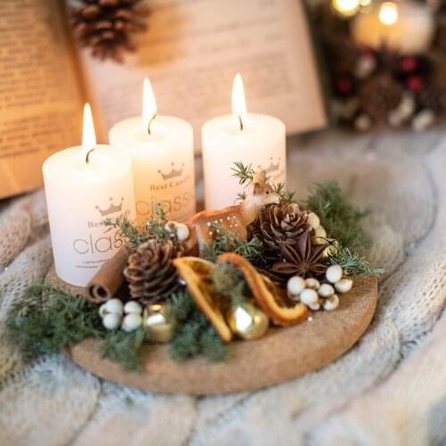 Forest themed Candlestick Christmas creative decoration gift aromatherapy candle northern Europe romantic ornament home