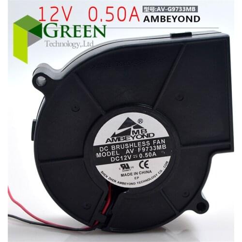 The original AMBEYOND 12V 0.50A 9733 industrial blower or Burn oven blowing turbo blower fan AV-F9733MB with 3pin