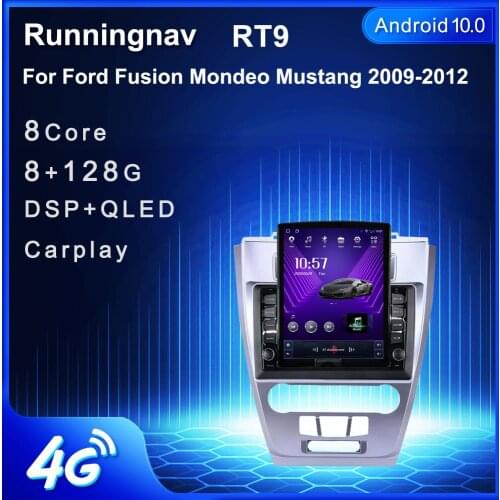 Runningnav For Ford Fusion Mondeo Mustang 2009-2012 Tesla Type Android Car Radio Multimedia Video Player Navigation GPS
