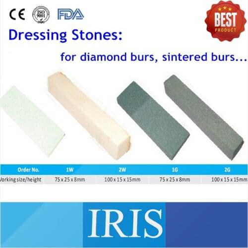 10 Pieces Dental Lab Tool Dental Sharpening Stone Dental Materials Dressing Stones Diamond Burs and Sintered Burs Cleaning Stone
