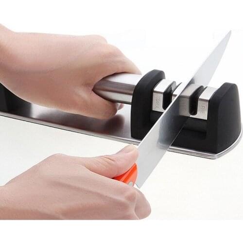 Knife Sharpener Professional Stainless Steel Sharpening Stone Knives Whetstone Kitchen Durable Sharpening Knives Tool Accessory