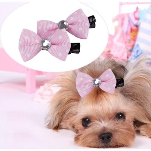 10pcs/lot Dog Hair Bows Dog Cat Hairpins Lovely DIY Pet Hair Clips Dog Hair Accessories Grooming Pet Products