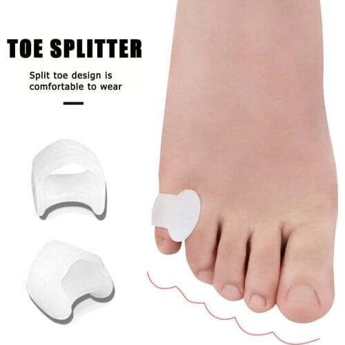1Pair Little Toe Pinkie Foot Thumb For Daily Use Hallux Valgus Silicone Correction Gel Toe Separators