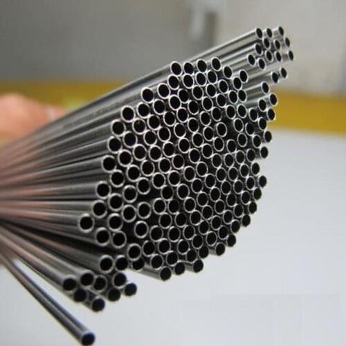 1pcs 205mm length 3mm-8mm outer diameter TA2 titanium alloy tube capillary pipe fever fine duct 2mm-5mm inner DIA