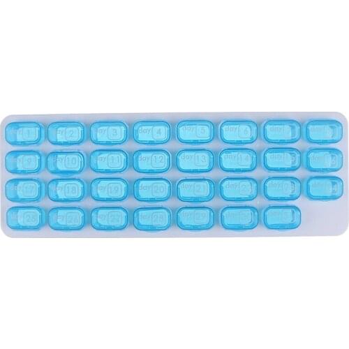 1PCS 31 Days Weekly Tablet Pill Medicine Box Holder Storage Organizer Container Case Portable Moisture proof Pill Box Splitters