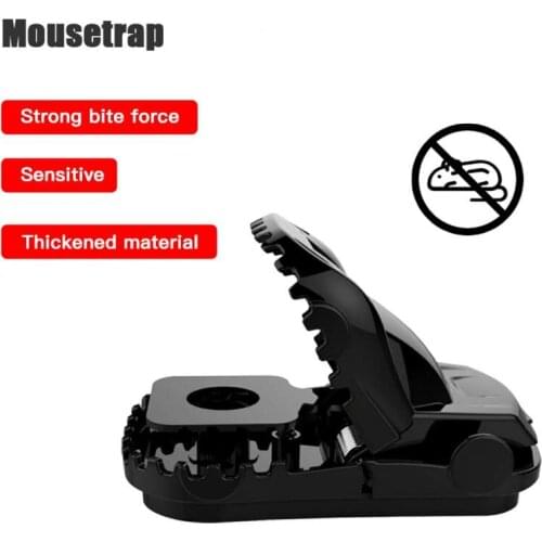 1Pcs Black Reusable Plastic Rat Traps Mice Mouse Traps Mousetrap Bait Snap Spring Rodent Catcher Pest Control 2020 New Selling