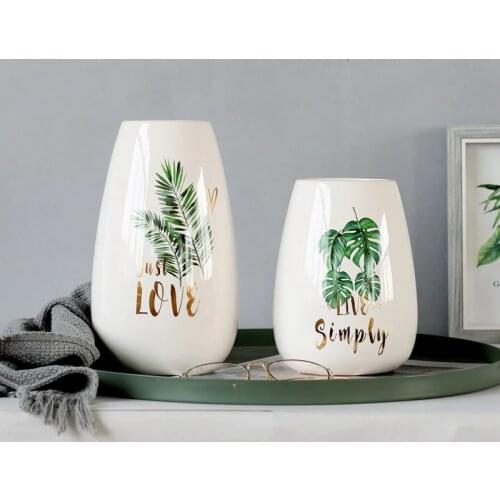 1pc Monstera Flower Vase Nature Plant Vase Modern Hydroponic Container Water Gold-Plated Planting Pot Home Wedding Decor