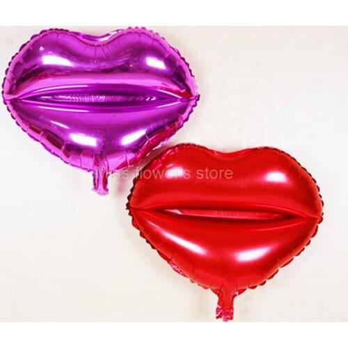 1 PCS Lip Shape Helium Foil Balloon For Love Valentine Wedding Engagement Party Decoration Supplies
