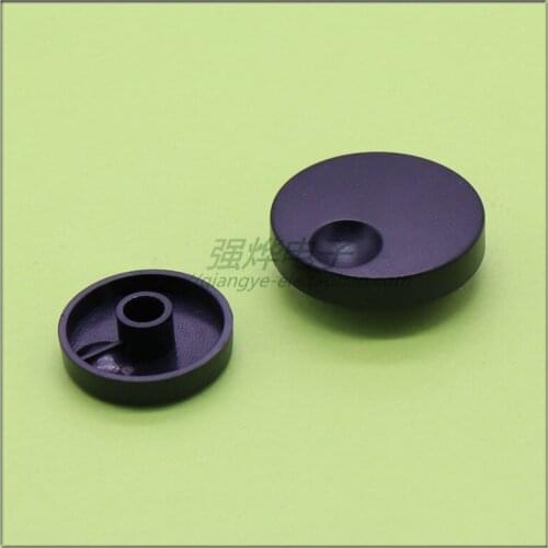 10 pieces 25*8MM 32*11MM black plastic potentiometer knob spline inner hole knob 6MM coding knob cap panel adjustment knob