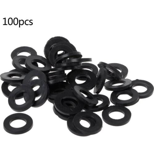 100pcs Flat Rubber Seal O-Ring Hose Gasket Rubber Washer Lot for Faucet Grommet