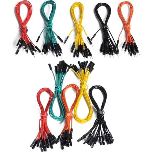 100pcs Dupont Line 10CM 20CM 30CM Male to Male + Male to Female and Female to Female Jumper Wire Connector Dupont Cable Diy Kit