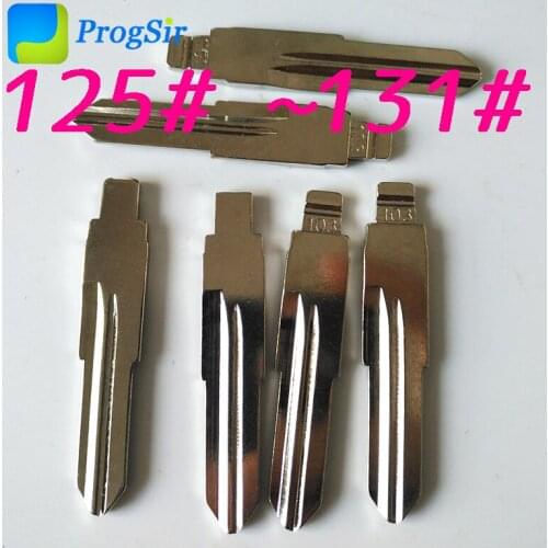 125# 126# 127# 128# 129# 130# 131# Uncut Blank Blade for KD VVDI Remote Key 10pcs/kit