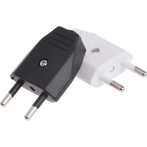 2Pcs/Set German Type European 2 Pin Plugs Network Cables 2.5A 220V Electric Contactor