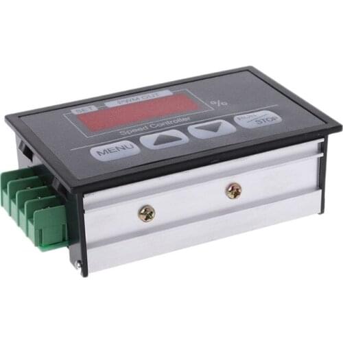 6-60V PWM DC Motor Speed Controller With Digital Display Panel Button Governor