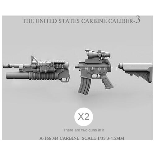 1/35 Resin soldier model accessories US M4 (2pcs 2-3CM) A-166