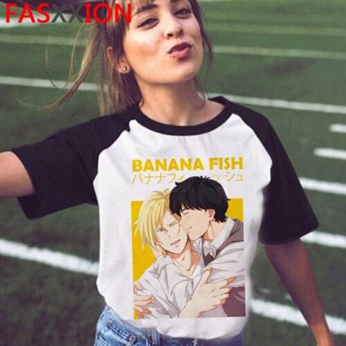 Banana Fish tshirt male tumblr plus size japanese grunge summer top plus size