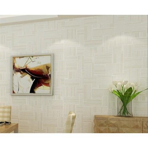 Beibehang Modern geometric Pure wallpaper bedroom living room television background 3d wallpaper yellow rolls papel de parede